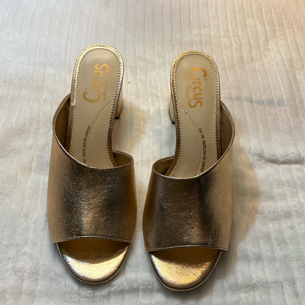 New circus by Sam Edelman gold sandals